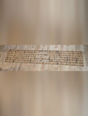 Bamboo Runner Or Mat In Natural Wood Home Accent